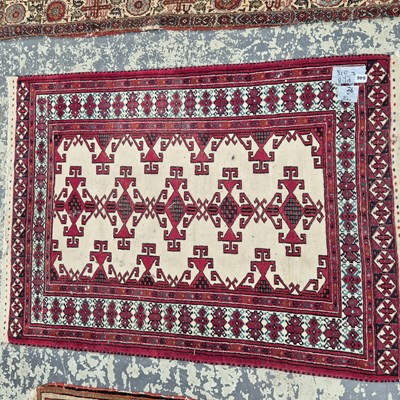 Lot 646 - A Persian tribal rug 128 x 92cm