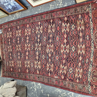Lot 664 - An antique Turkoman rug. 224 x 142 cm.