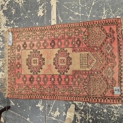 Lot 649 - An Afghan prayer rug
