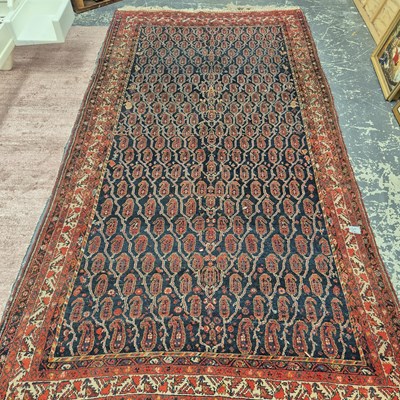 Lot 651 - An antique Persian Malayer rug 347 x 180 cm