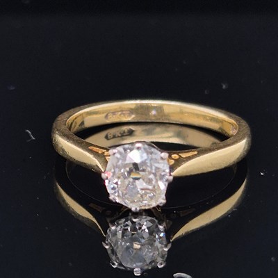 Lot 25a - An 18ct hallmarked gold and old mixed cut...
