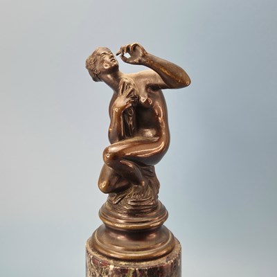 Lot 186 - An antique Grand Tour bronze after...