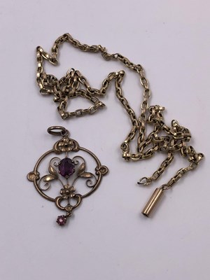 Lot 1044 - A vintage 9ct gold belcher chain and a 9ct...