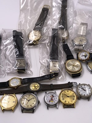 Lot 1051 - A collection of vintage wrist watches,...