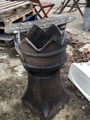 Lot 1268 - A chimney with castellated top.