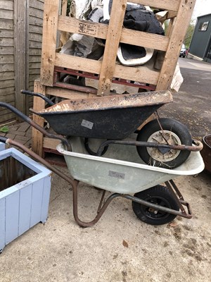 Lot 1276 - Two wheel barrows.