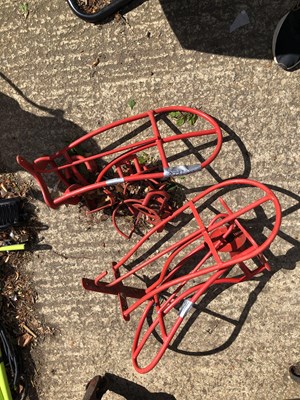 Lot 1288 - Various saddle and tack racks and hangers.