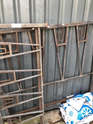 Lot 1298 - An interesting Art Deco Brass and iron bed...