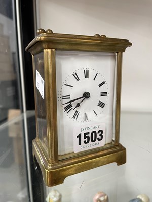 Lot 1503 - A carriage timepiece