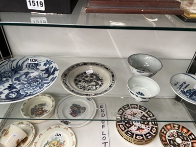 Lot 1520 - Five Chinese blue and white porcelains...