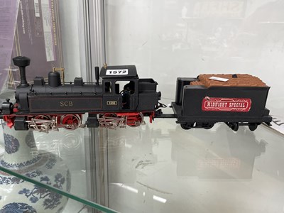 Lot 1572 - An electric 0 guage 'Midnight Special' steam...