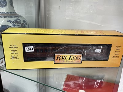 Lot 1574 - A boxed MTH Rail King 0 guage railway carriage