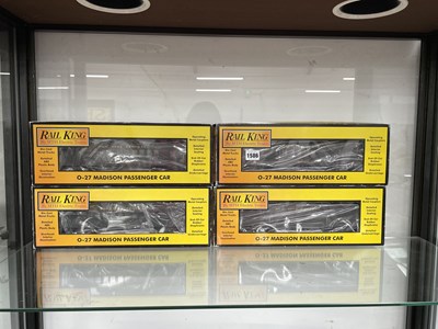 Lot 1586 - Four boxed MTH Rail King 0 guage Madison...
