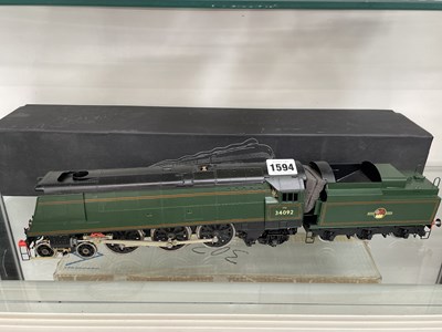 Lot 1594 - A boxed Ellis Clark 0 guage electric steam...