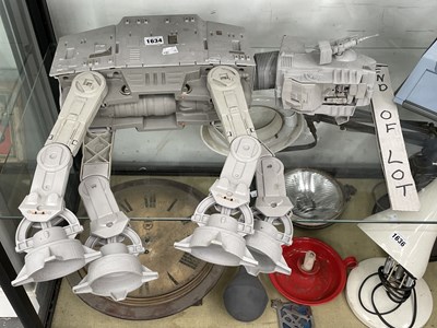 Lot 1634 - A Star Wars grey plastic At-At walker