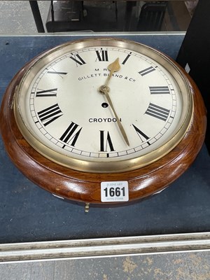 Lot 1661 - A wooden cased wall clock