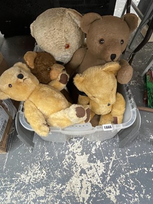 Lot 1666 - Chad Valley and other teddy bears