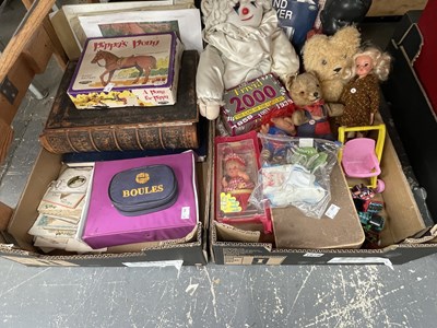 Lot 1679 - Teddy bears and other toys, a set of table...