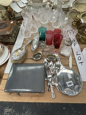 Lot 1681 - Stuart crystal and other drinking glass, a...
