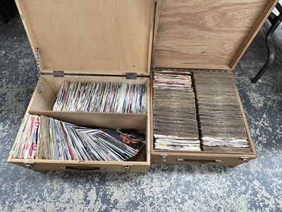 Lot 1700 - Two wooden boxes of 45rpm single records
