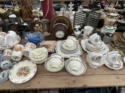 Lot 1729 - A miniature blue and white porcelain part...