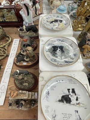 Lot 1738 - Five Border Art collie dog groups together...