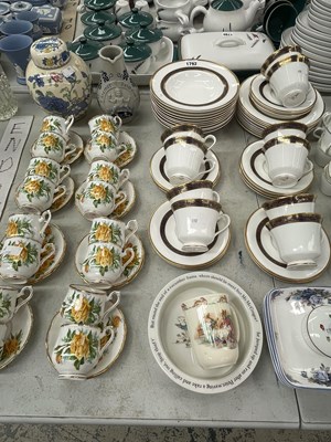 Lot 1792 - Doulton Harlow pattern tea wares, Wedgwood and...