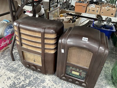 Lot 1834 - Two bakelite cased radios