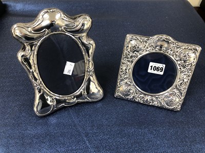 Lot 1069 - A hallmarked silver photoframe and one other...