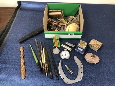 Lot 1092 - A small collection of antique dip pens, other...