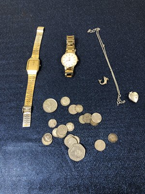 Lot 1094 - A Seiko wrist watch and one other, a silver...