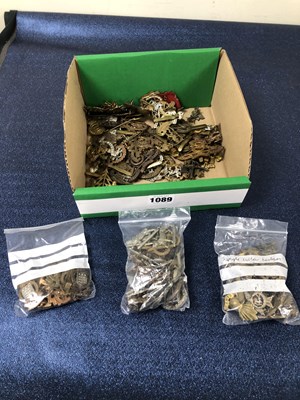 Lot 1089 - A collection of antique and later military cap...