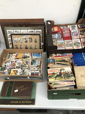 Lot 1190 - A collection of framed and loose cigarette...