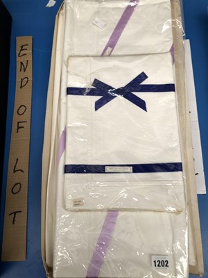 Lot 1202 - Vintage Egyptian cotton bedding.