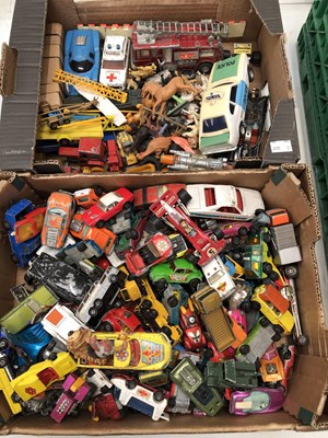 Lot 1216 - A collection of vintage Diecast vehicles and...