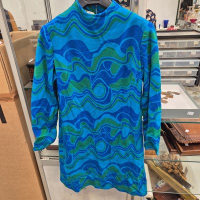 Lot 1237 - Veronica Marsh. A vintage 1960s/70s blue and...