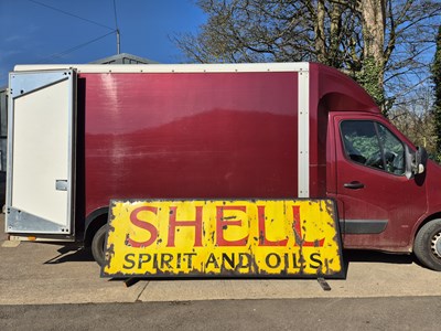 Lot 1393 - Automobilia-A Large antique Enamel sign...