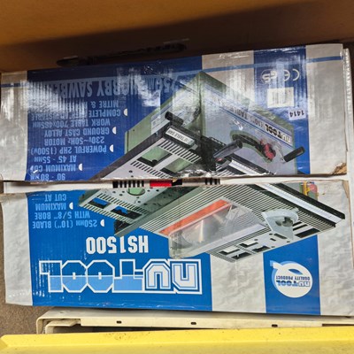 Lot 1414 - A Nu-tool. HS100 table saw. in original...