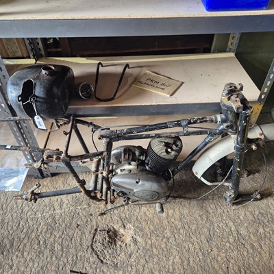 Lot 1429 - Motorcycle- Excelsior. PKM807. Frame, engine...