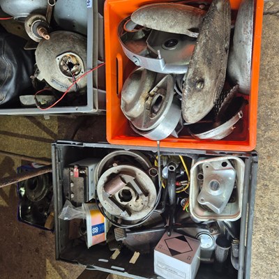 Lot 1440 - An extensive collection of motorcycle engine...