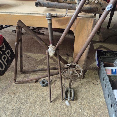 Lot 1443 - A Phillips Autocycle Frame and forks only.
