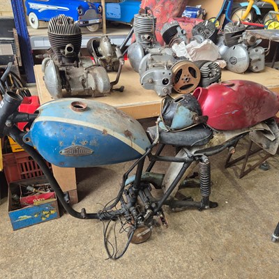 Lot 1444 - Motorcycle- Unknown frame with associated...