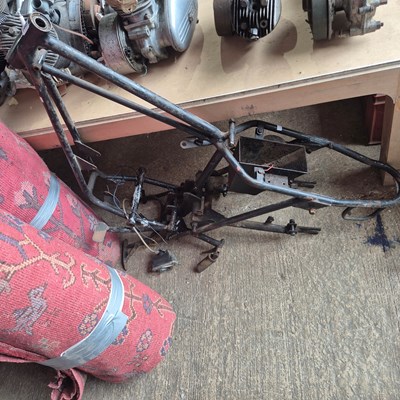 Lot 1445 - Motorcycle- Unknown frame only.