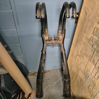 Lot 1456 - A Vintage Kawasaki 4into 2 exhaust system