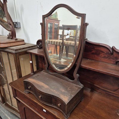Lot 2213 - A 19th century swing dressing table mirror...