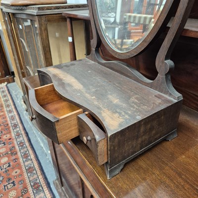 Lot 2213 - A 19th century swing dressing table mirror...