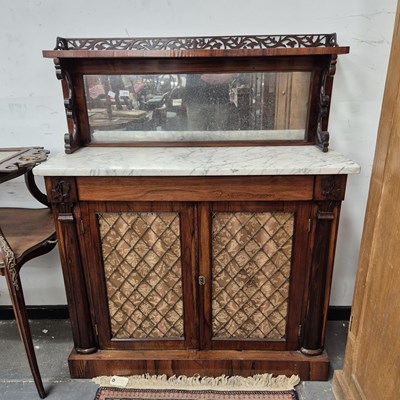 Lot 2219 - A Good William IV Rosewood marble top...