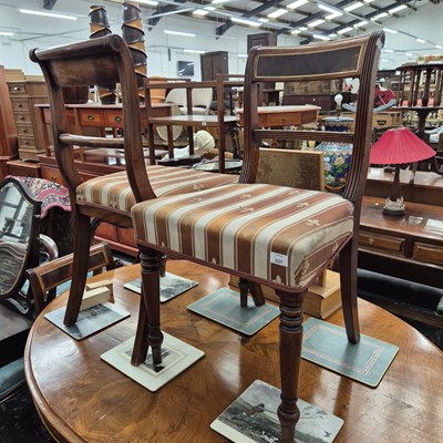 Lot 2227 - A good set of four George IV mahogany and...