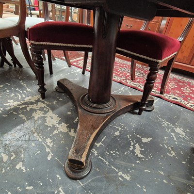 Lot 2232 - A Victorian mahogany tilt top breakfast table.