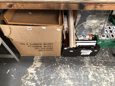Lot 1847 - Wooden tray slides, DVDs, slide transparencies,...